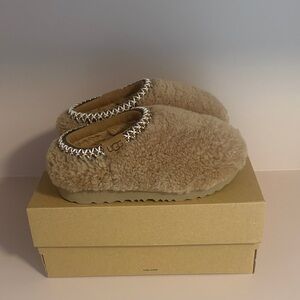 UGG Beige Shearling Slip-Ons